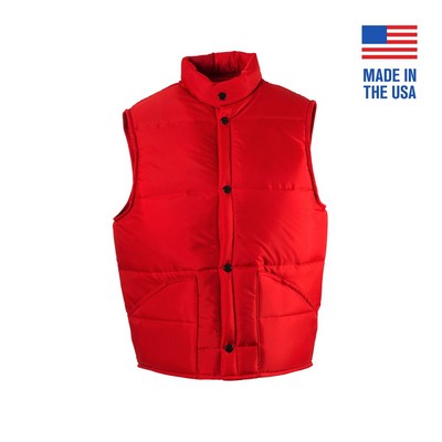 Nylon Down Look Vest - (Domestic)