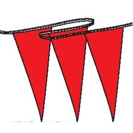 60' Hurricane Plastic-Cloth Pennant Strings