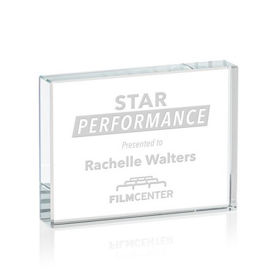 Verona Paperweight - Starfire 3"x4"