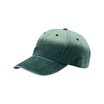 Washed Gradient Print Canvas Cap