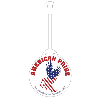 Round Plastic Easy-Lock Bag Tag (Spot Color)