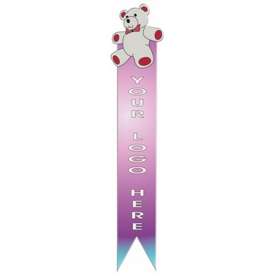 Teddy Bear Bookmark w/ Black Back