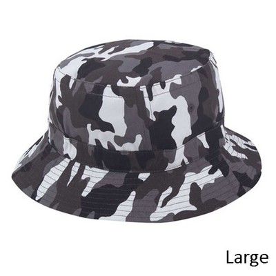 Camouflage Washed Bucket Hat (Large)