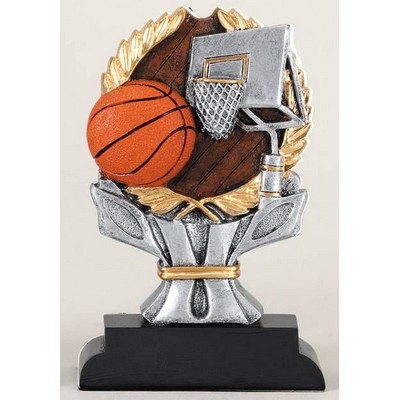 Ric Resin Impact Series Basketball Trophy - 6"