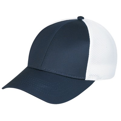 Polycotton/Polyester Honeycomb Cap w/Mesh Back (2-Toned)