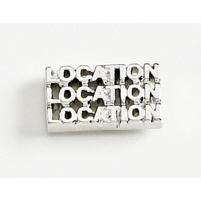 Location Location Location Marken Design Cast Lapel Pin (Up to 5/8")