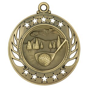 Medal, "Golf" Galaxy - 2 1/4" Dia.