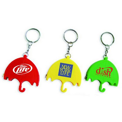 Umbrella Shape Tape Measure w/Key Chain