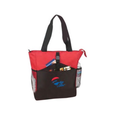 Poly Zippered Tote Bag (18"x15.5"x5")