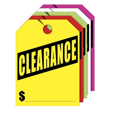 Fluorescent Mirror Hang Tag (Clearance)