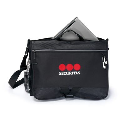 Focus Laptop Messenger Bag - Black