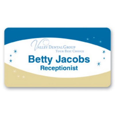 Name Badge W/Personalization (1.75"X3.125") Rectangle