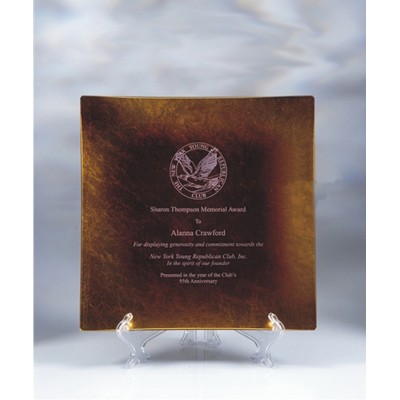 10" Gold Leaf Award Plate