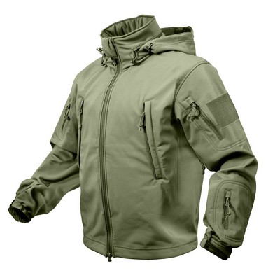 Olive Drab Special Ops Tactical Soft Shell Jacket (XS to XL)