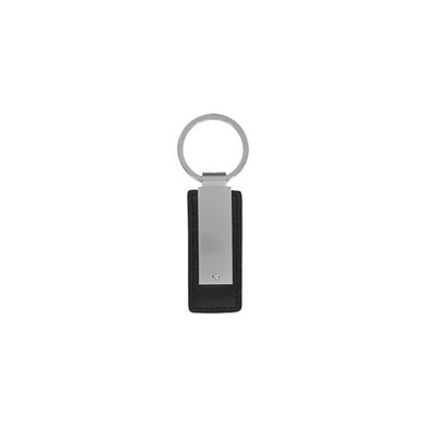 Black Synthetic Leather Key Chain (Overseas Production)