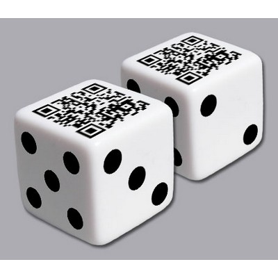 Custom 1" QR Code Dice