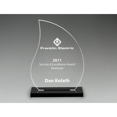 Snap-In Acrylic Flame Award (6")