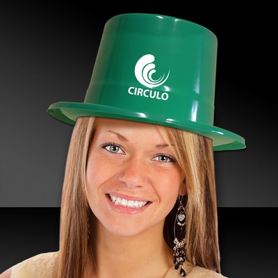 Green Plastic Top Hat