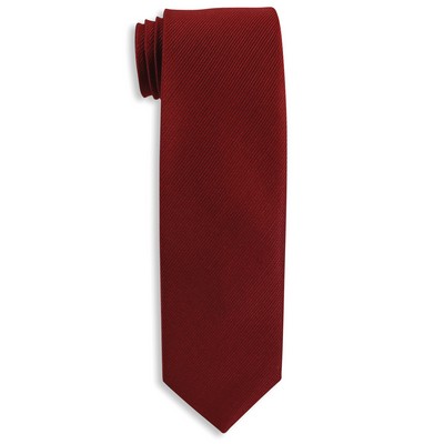 City Collection Red Narrow Tie