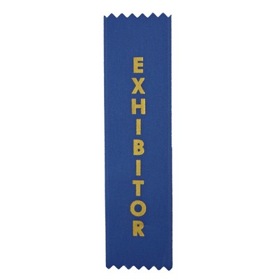 Stock Pinked End Ribbon (1 5/8"x6") - Exhibitor