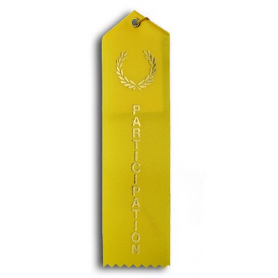 Standard Stock Ribbon w/Card & String (2"x 8") - Participation