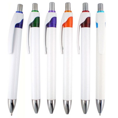 Jensen Retractable Ballpoint Pen with Pocket Clip