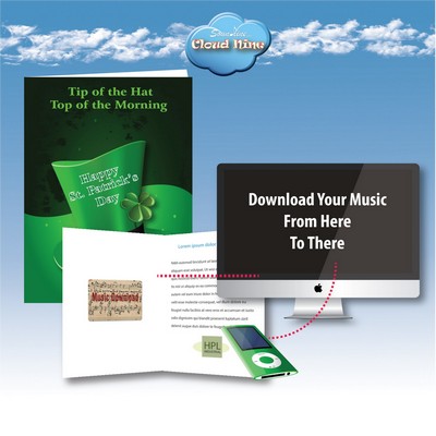 Cloud Nine Saint Patrick's Day Music Download Greeting Card