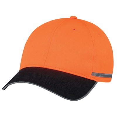 Constructed Full Fit Polycotton/Polyester Reflective Cap