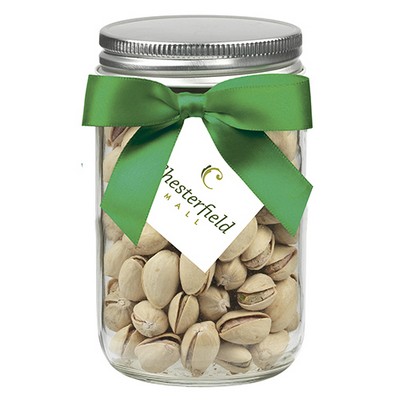 12 Oz. Glass Mason Jar w/ Pistachios