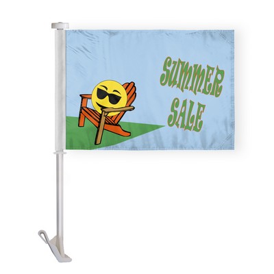 Summer Sale Premium Car Flags 10.5x15 inch