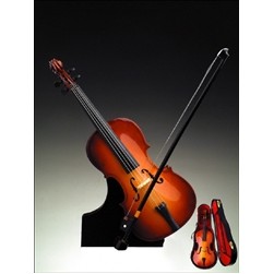 Cello Music Box 9.5"H