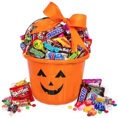 Halloween Pumpkin Basket of Treats