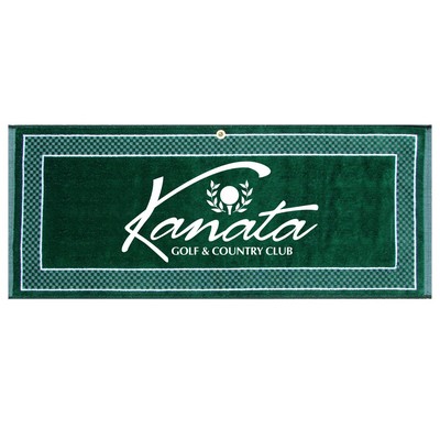 Custom Woven Cotton Towel USA Made (16" x 36")