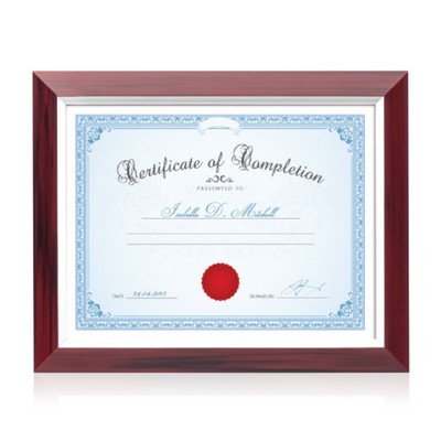 Buland Cert Frame - Burgundy/Silver 8½"x11"