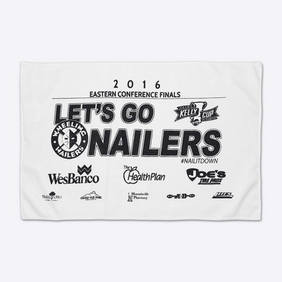 Flat Faced Microfiber Rally Towel (11" x 18")