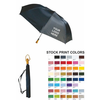 56" Arc Auto Open, Manual Close Folding Umbrella With Case