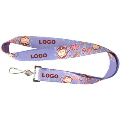 3/4"Heat Transfer Printed Polyester Lanyard