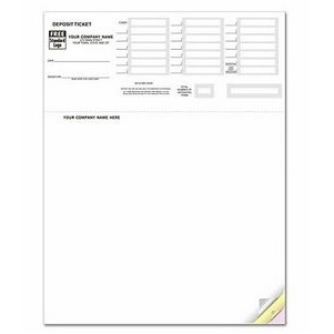 Laser Deposit Ticket w/21 Line Entry (3 Part)