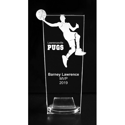 VALUE LINE! Acrylic Engraved Award - 6" Basketball Player