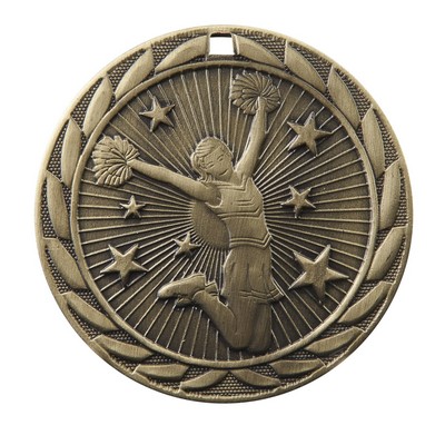 Medal, "Cheerleader" FE Iron - 2" Dia.