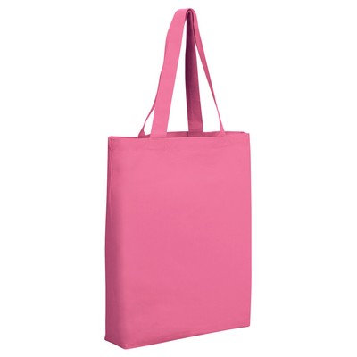 Q-Tees® Cotton Bottom Gusset Economical Tote Bag (Blank)