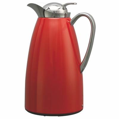 Red Glass-Lined Powder Coated Classy™ Carafe (1.0 Liter)