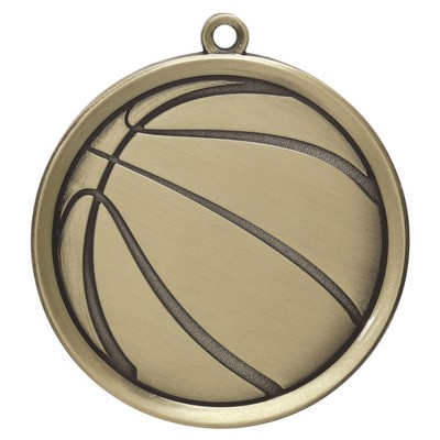 Basketball Mega Medal - 2-1/4"