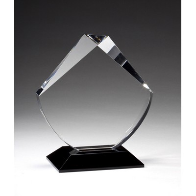 Crystal Searchlight Award w/Black Base