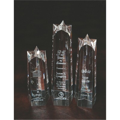 Star Tower Award (3 1/8" x 9" x 3 1/2")