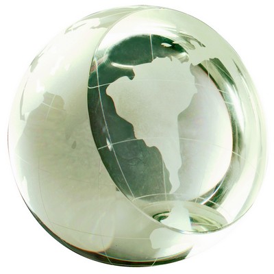 4" Crystal Globe Paperweight