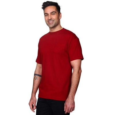 Men's Cotton Matching Pocket Short Sleeve T-Shirt (Union Made)