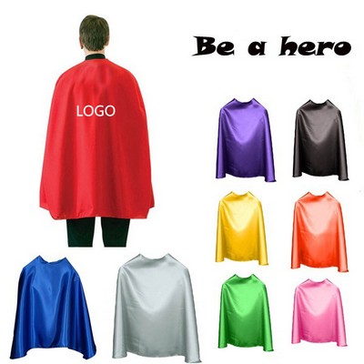 Adult Super Hero Cape With Velcro Closure