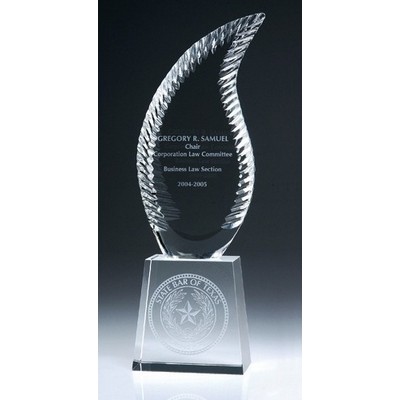 Crystal Iced Harmony Award 12 3/4"H