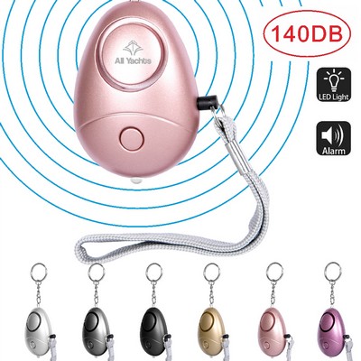 Personal Alarm Keychain w/Light